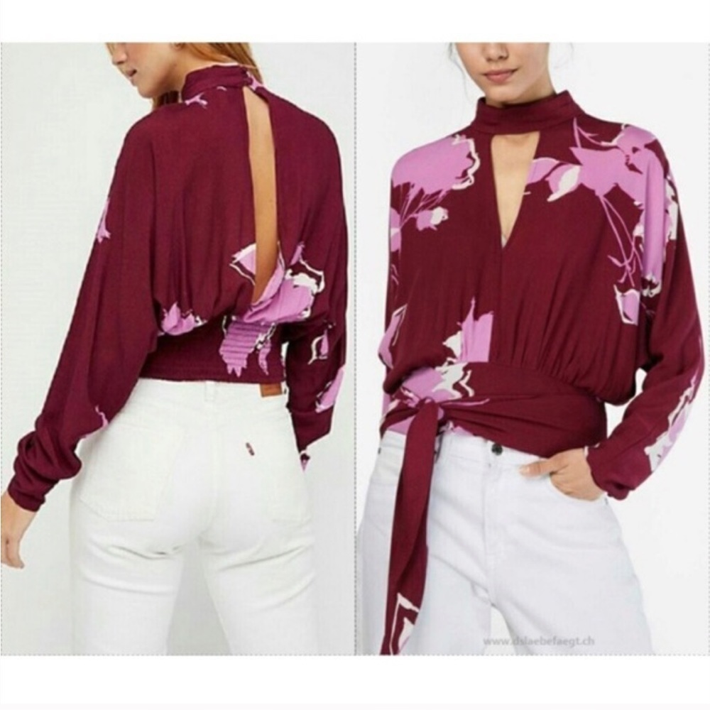 Free People Say You Love Me Blouse floral boho